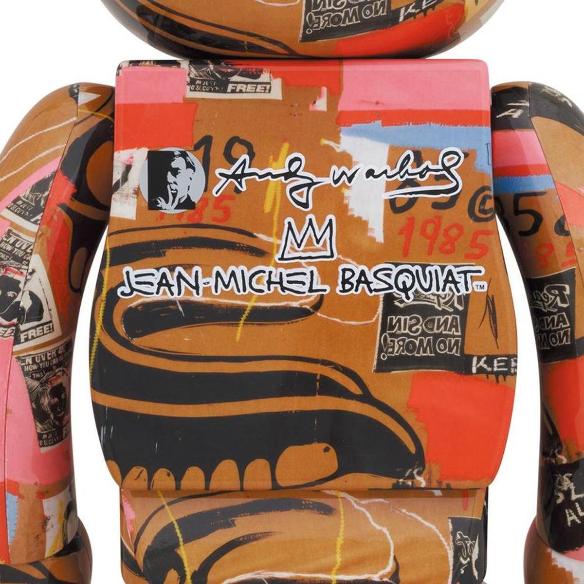 + Andy Warhol + Jean-Michel Basquiat Be@rbrick 1000% '#2'