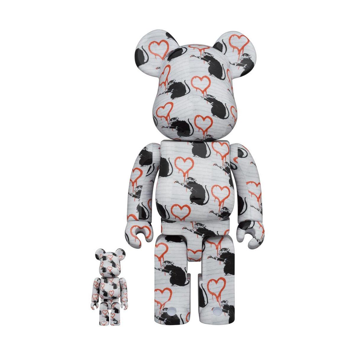 + BRANDALISM Be@rbrick 100% + 400% 'Love Rat'