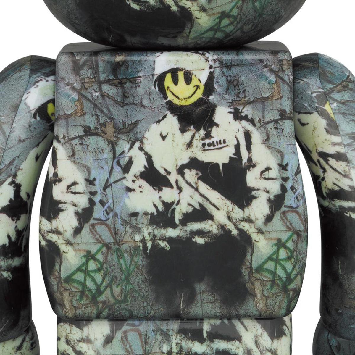 + BRANDALISM Be@rbrick 100% + 400% 'Riot Cop'