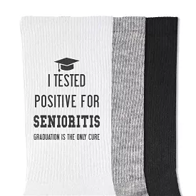 2024 Senioritis Grad Socks for the Senior Class of 2024