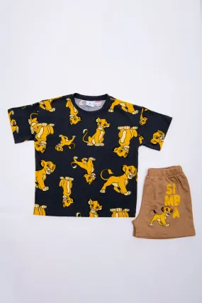 2PC LION PRINTED SET