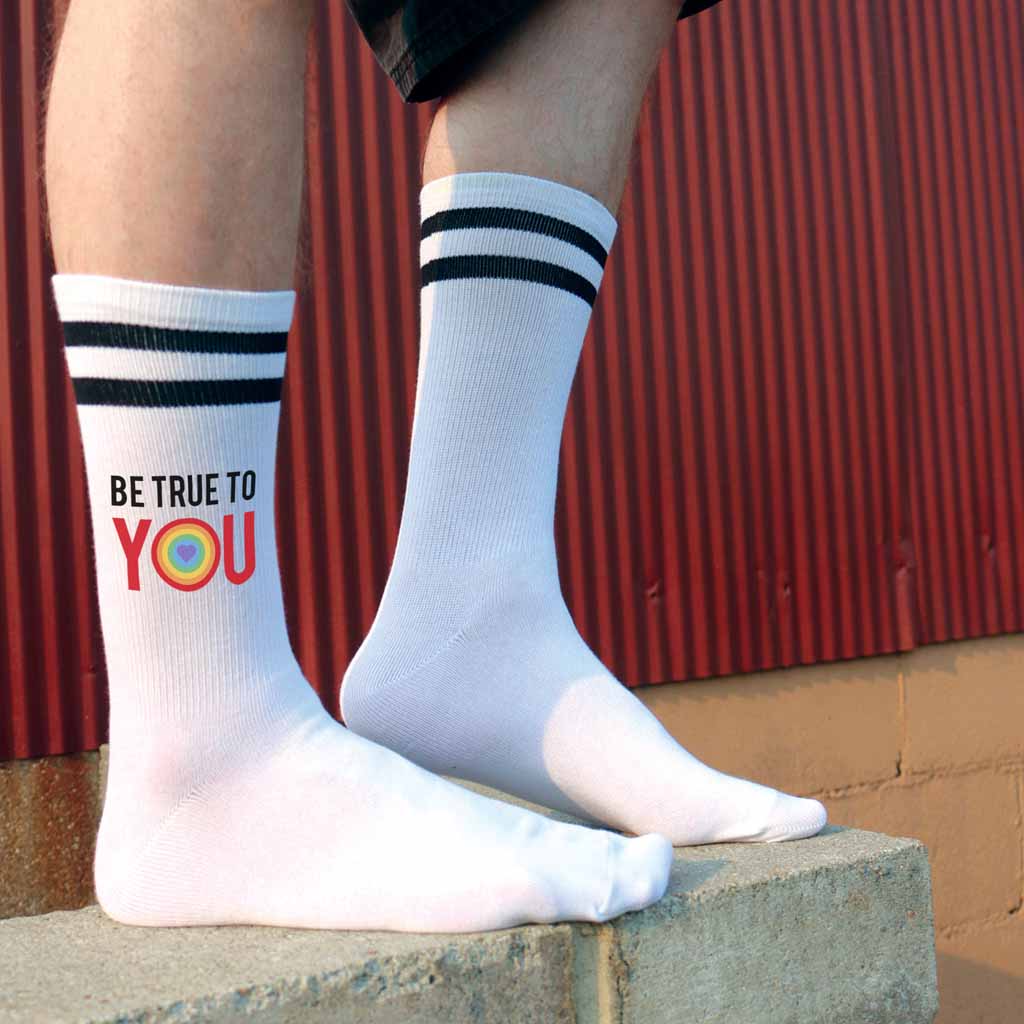 Be True to You Cotton Crew Socks