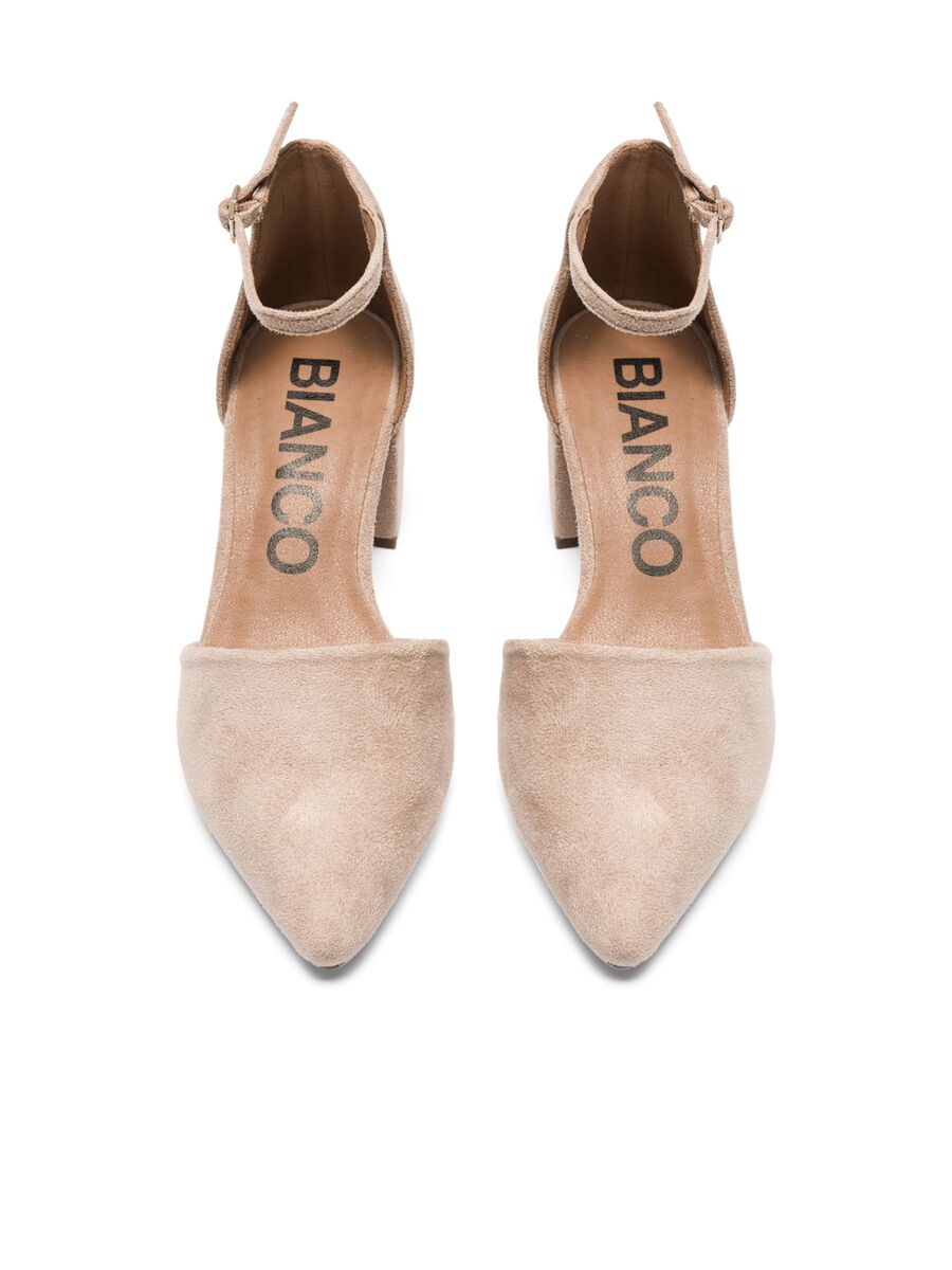 Bianco Divided Pumps Nougat