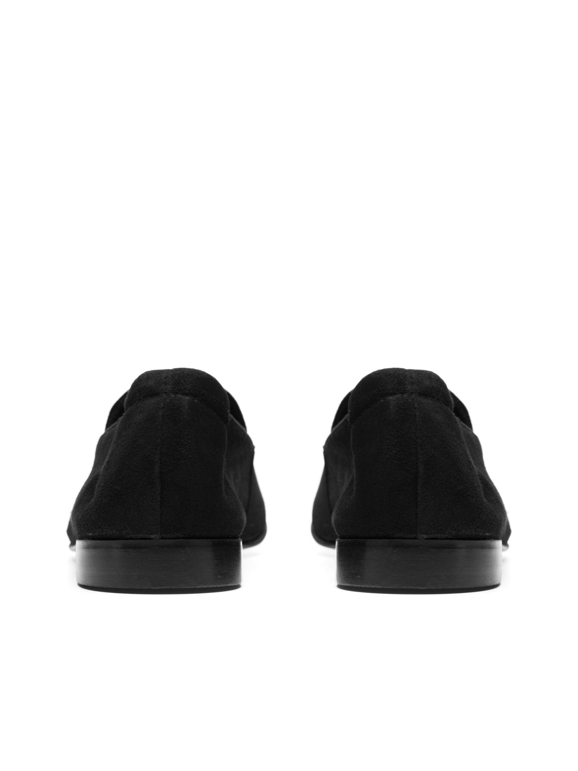 Bianco Tracy Suede Black Loafers