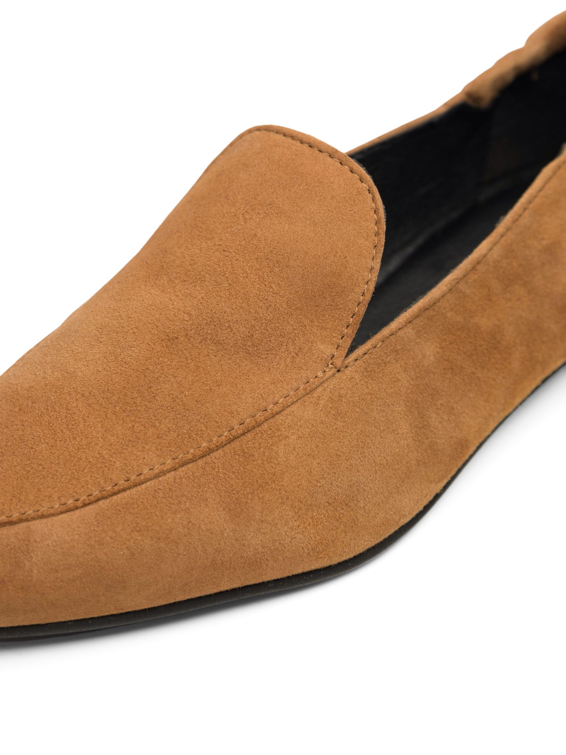 Bianco Tracy Suede Cognac Loafers