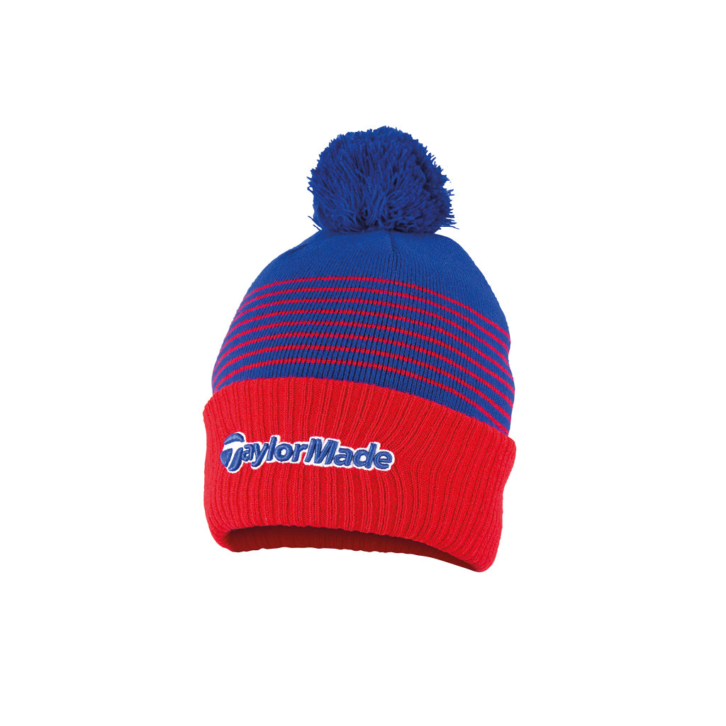 Bobble Beanie Red/Blue