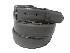 Calf Skin Pebble Belt Gray Classic