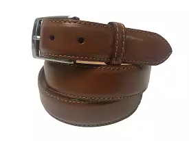 Calf Skin Solid Belt Cognac