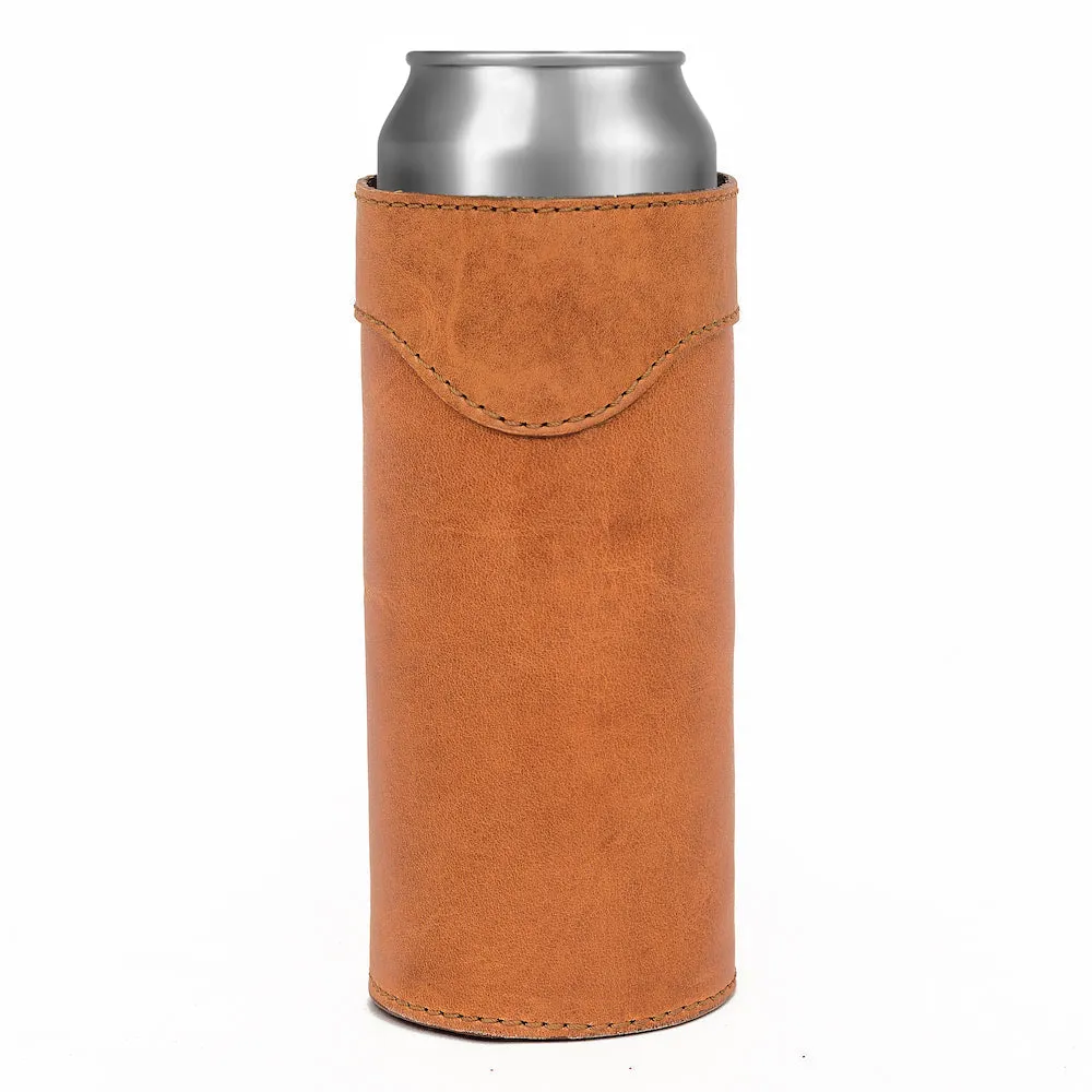 Campaign Leather Slim Can Koozie