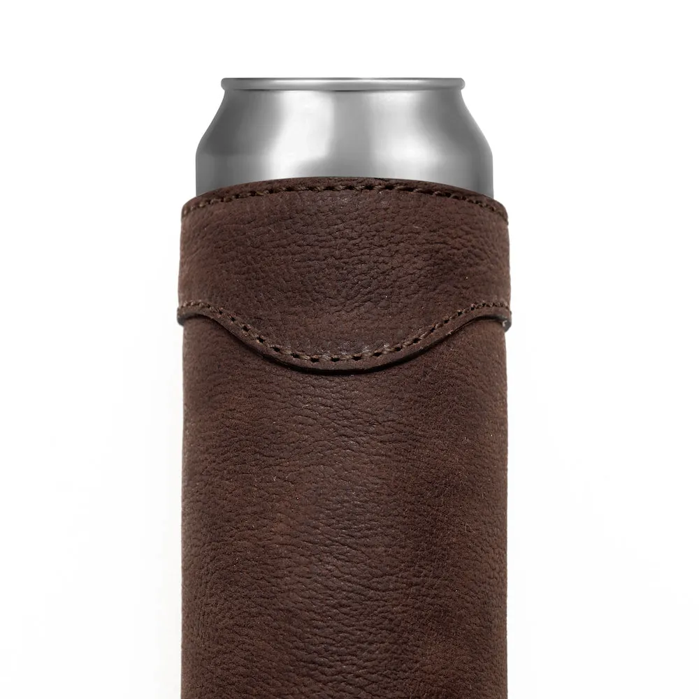 Campaign Leather Slim Can Koozie