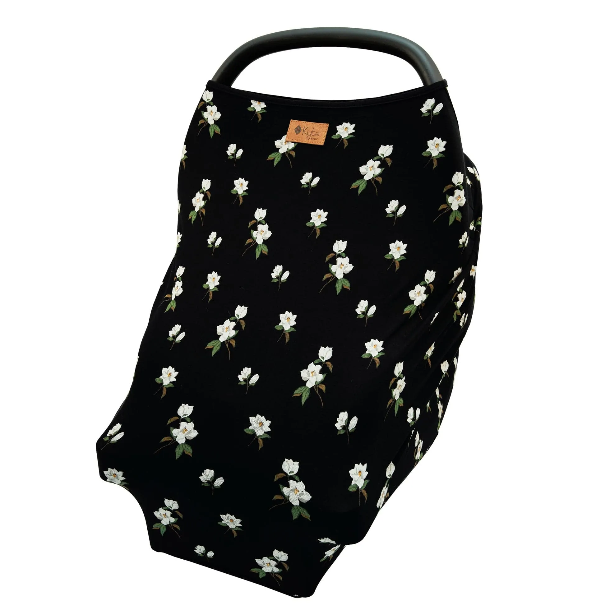 Car Seat Cover in Small Midnight Magnolia