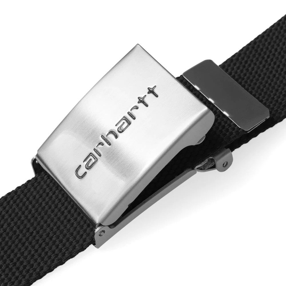 Carhartt WIP Clip Belt Chrome - Black