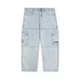 Cash Only Aleka Cargo Jeans - Light Wash