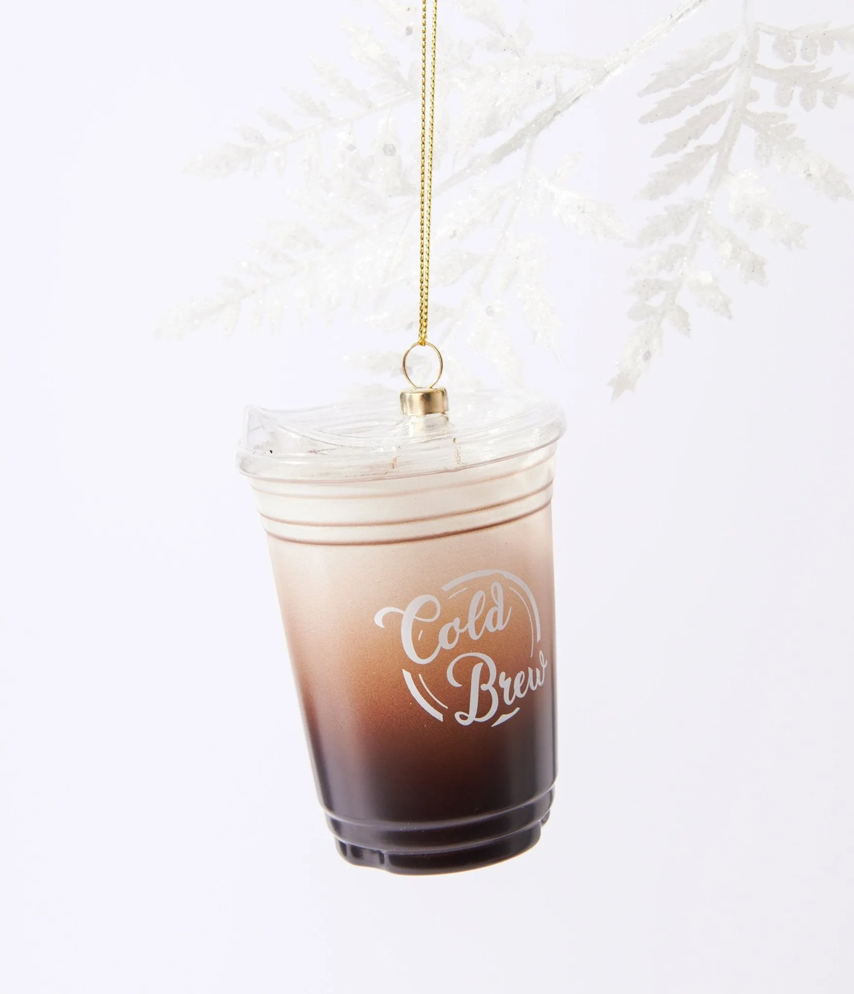 Cold Brew Cup Glass Ornament