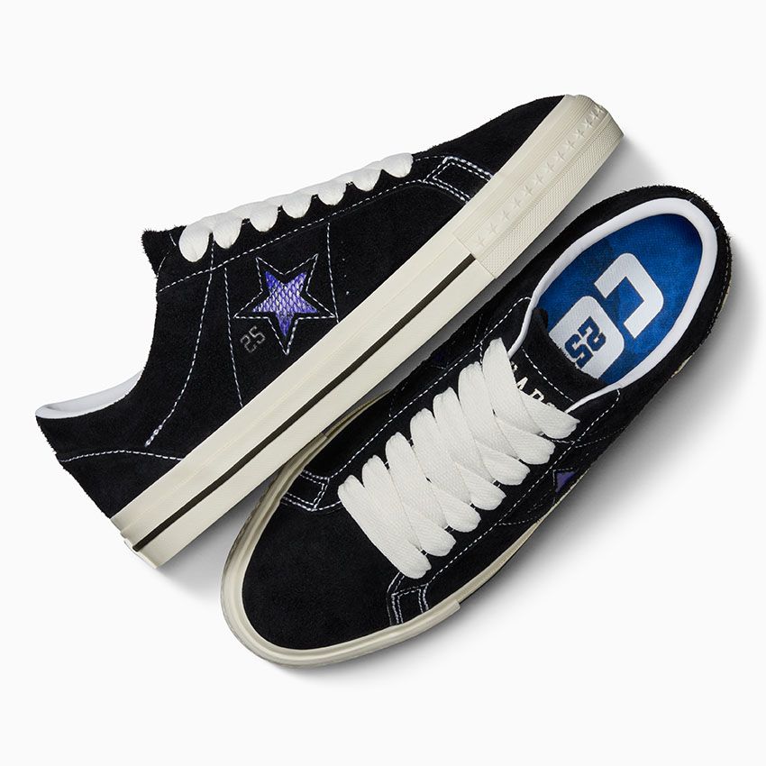 Converse CONS x Quartersnacks One Star Pro Low Top - Black/Egret/Hyper Blue