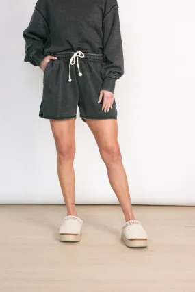 Cozy Forecast Black Lounge Short