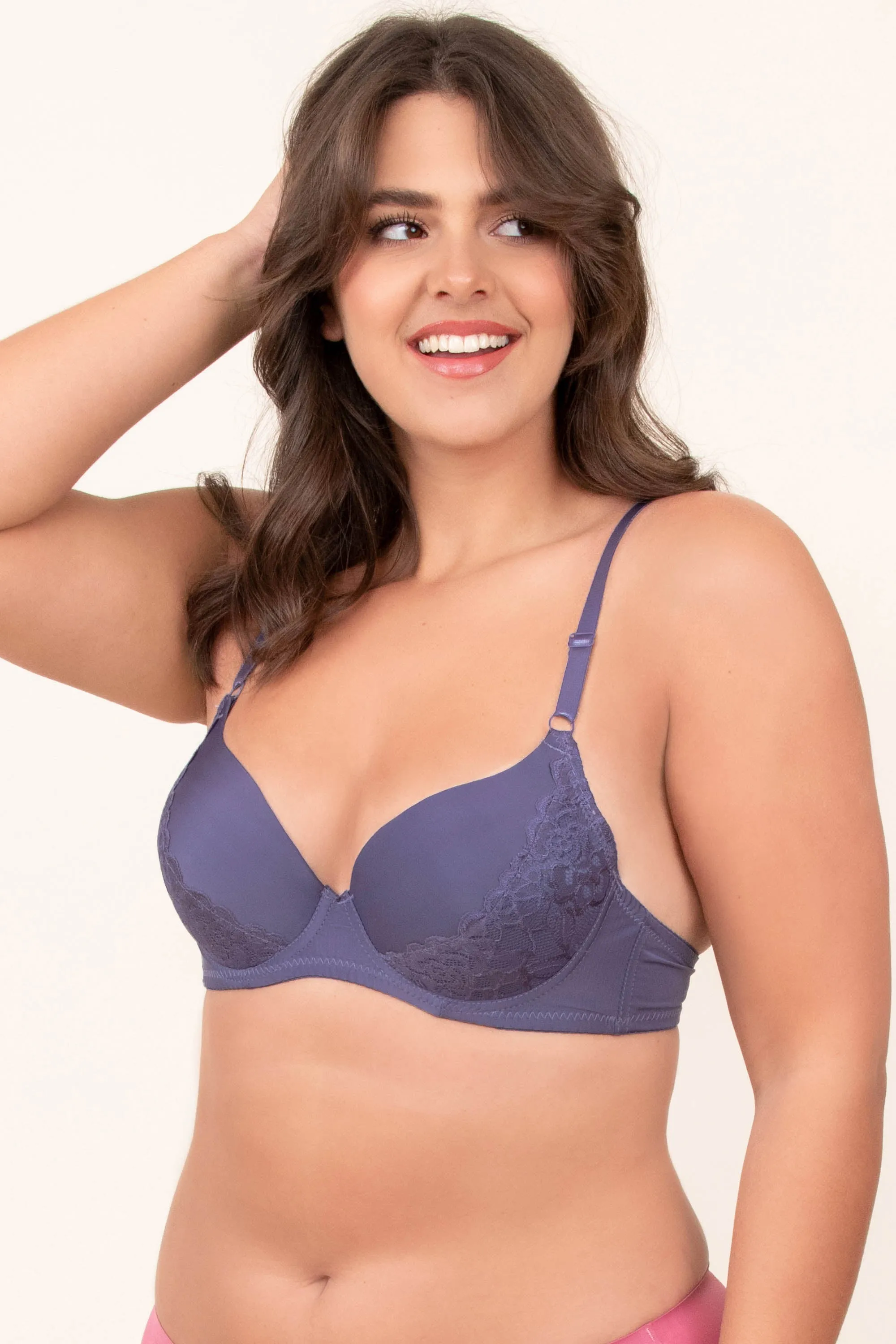 Cozy Zone Bra, Purplish Grey