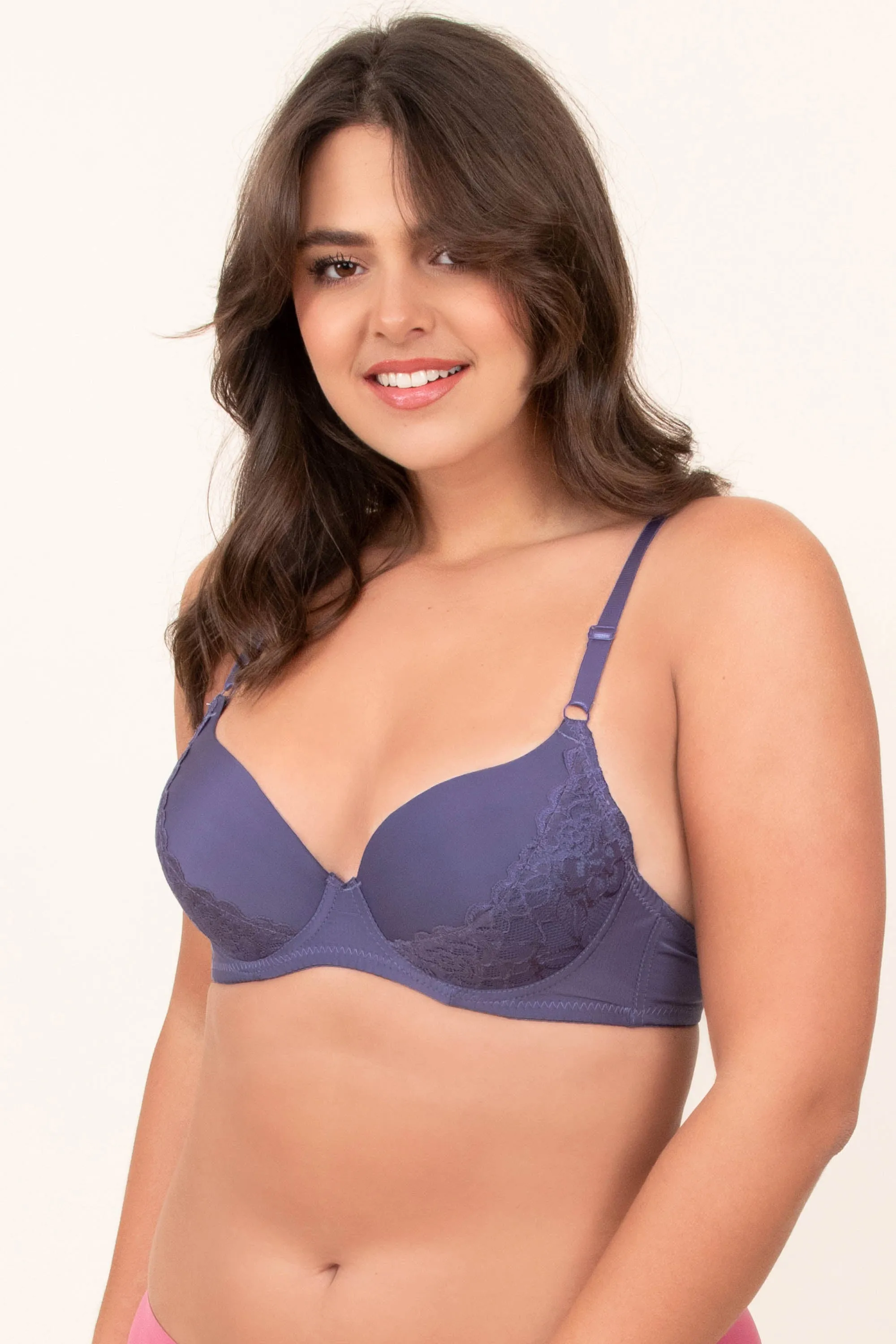 Cozy Zone Bra, Purplish Grey