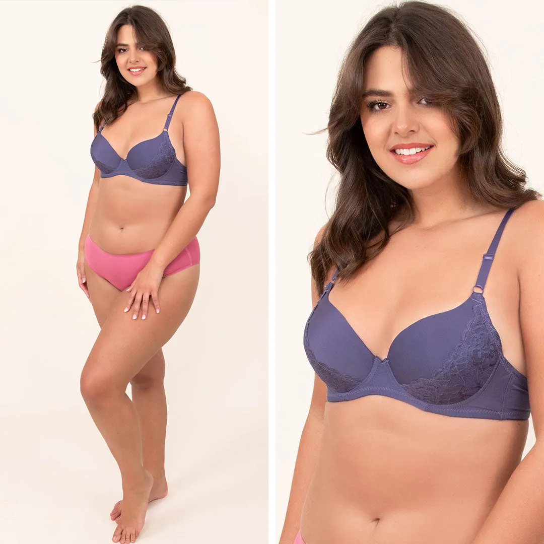 Cozy Zone Bra, Purplish Grey