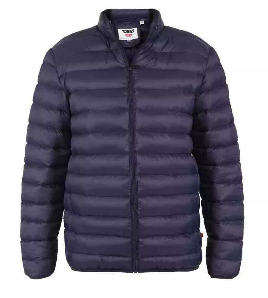 D555 Big Mens Puffer Jacket With Sleeve Patch (ROWLAND)