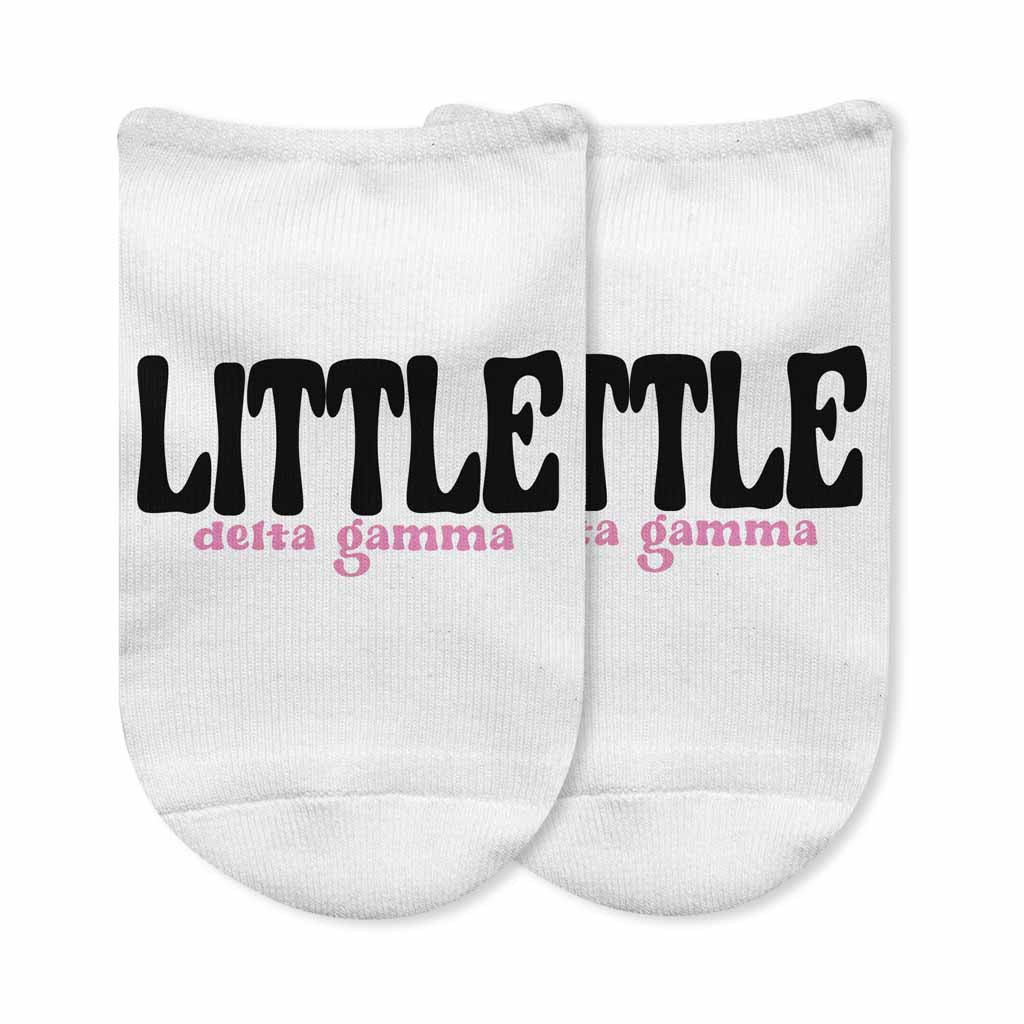 Delta Gamma No Show Socks for Bigs and Littles