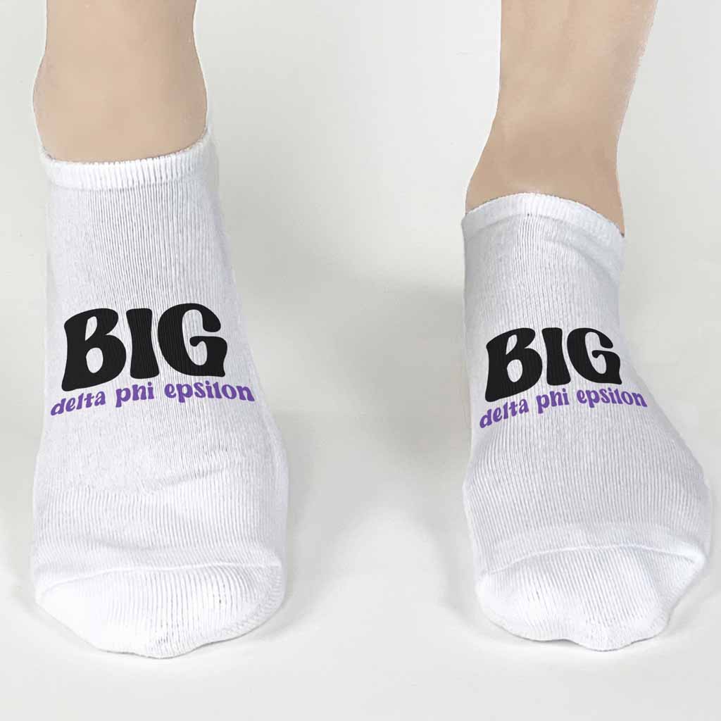 Delta Phi Epsilon No Show Socks for Bigs and Littles