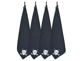 Fresco Golf Magnetic Towel Black 4-Pack