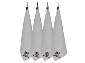 Fresco Golf Magnetic Towel Gray 4-Pack