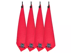 Fresco Golf Magnetic Towel Red 4-Pack