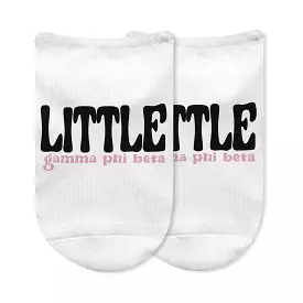 Gamma Phi Beta No Show Socks for Bigs and Littles