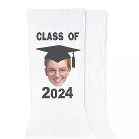 Graduation Photo Socks for the Class of 2024