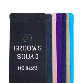 Groom’s Squad - Personalized Wedding Socks with Wedding Date