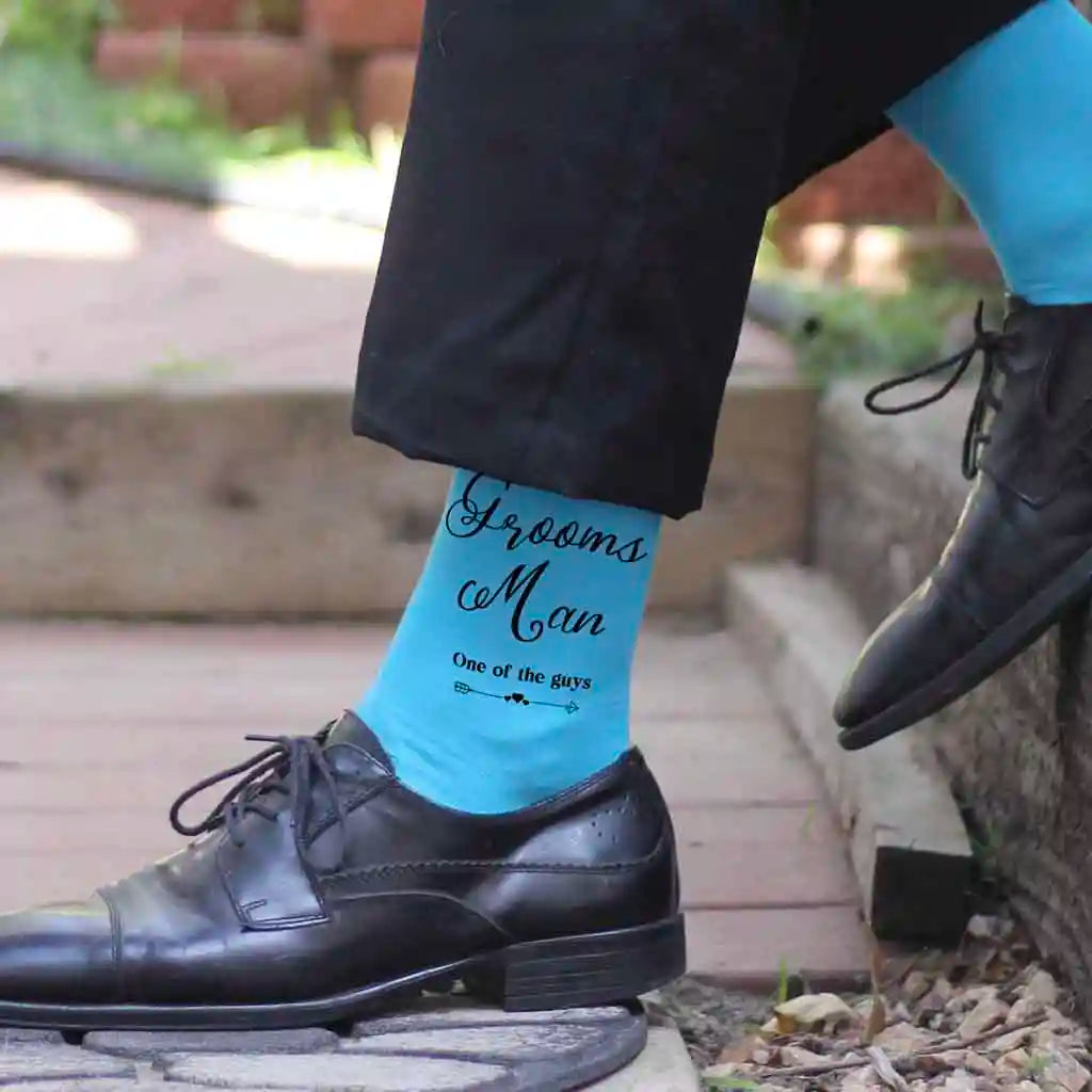 Groomsmen Wedding Party Socks with Fun Saying