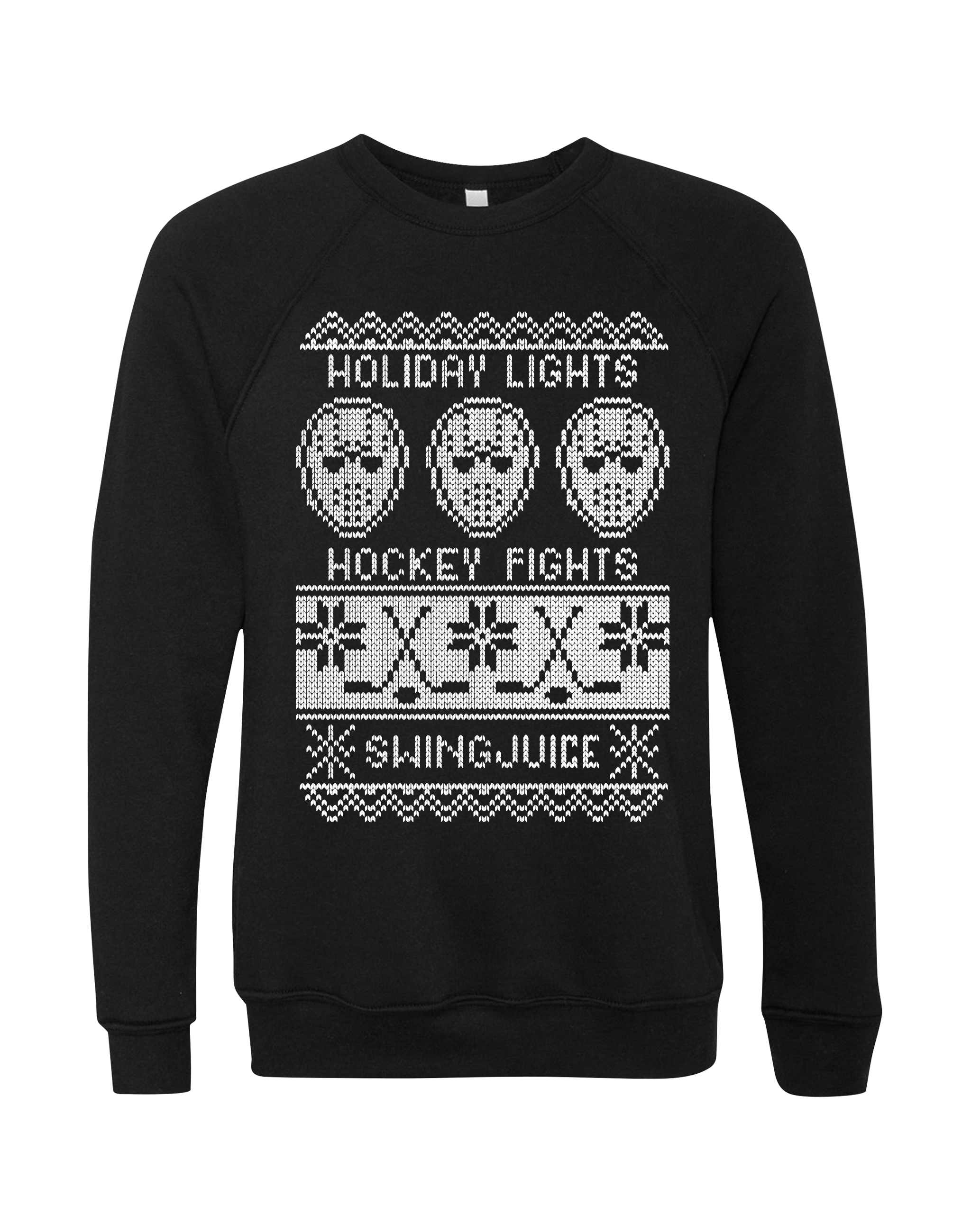 Hockey Fights Holiday Lights Unisex Sweatshirt