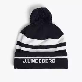 J. Lindeberg Stripe Beanie Black