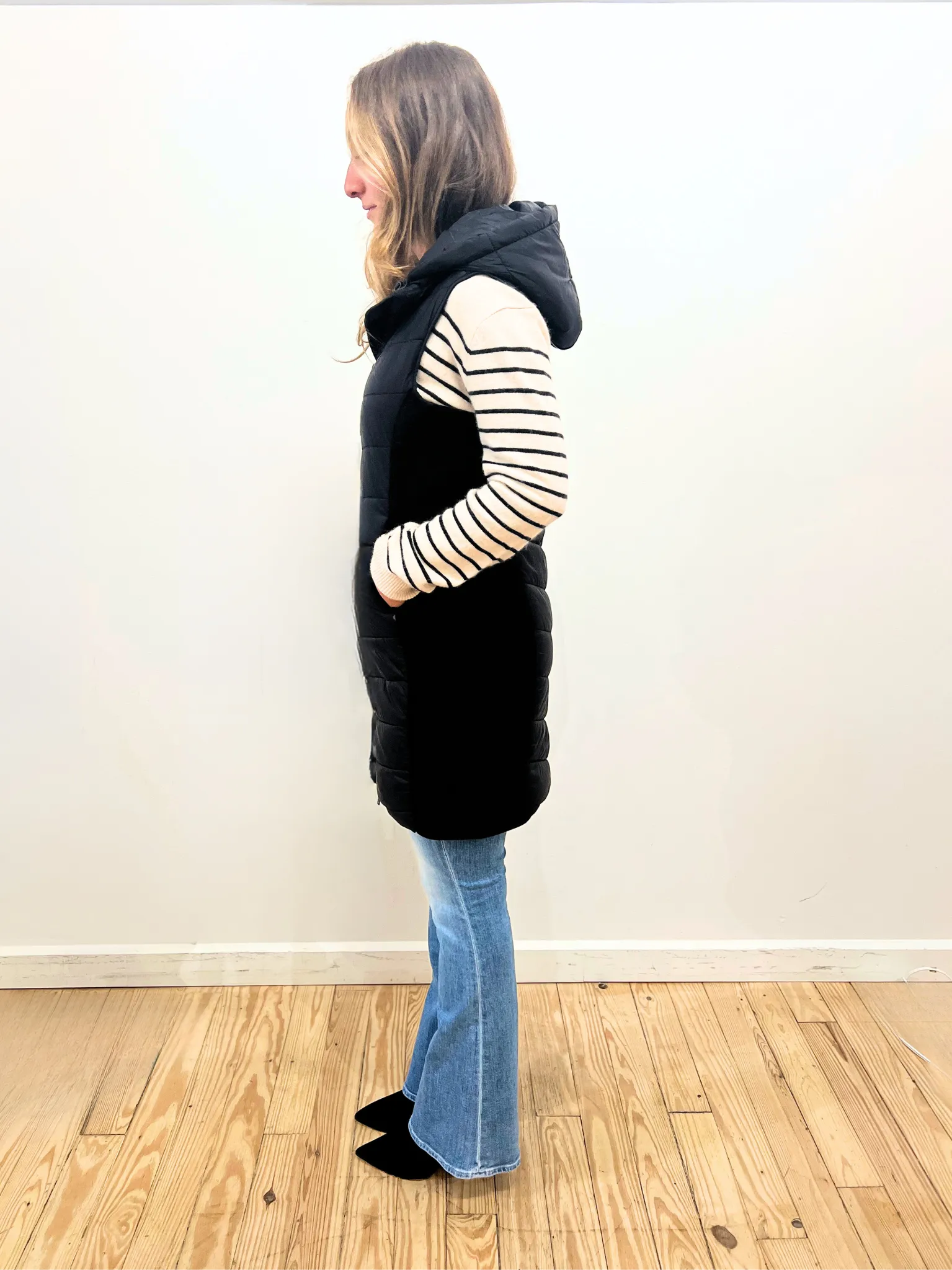 Koko Hooded Long Vest