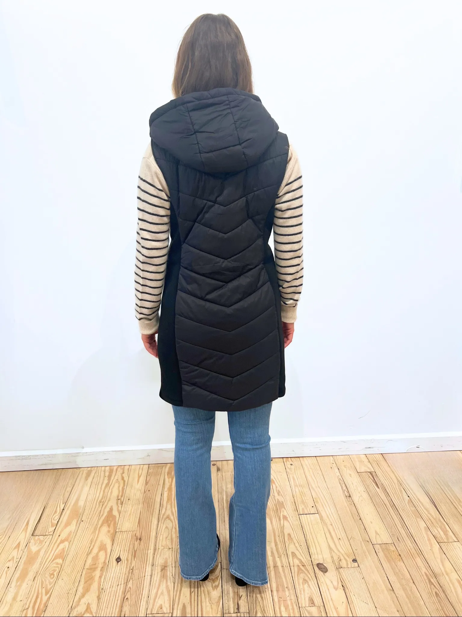 Koko Hooded Long Vest