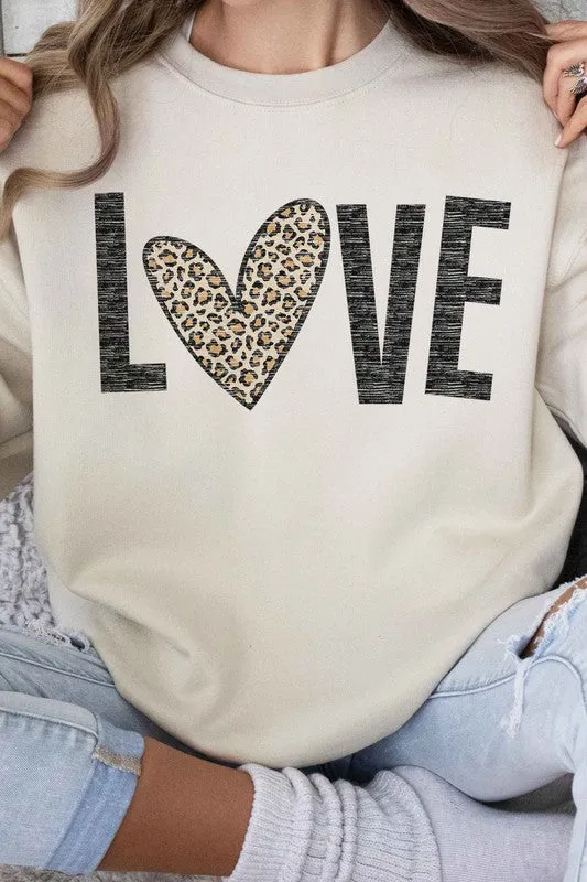 Leopard Love Graphic Sweatshirt