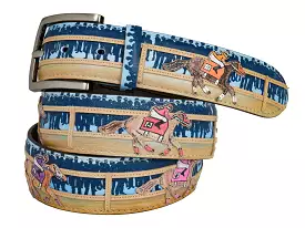 Limited Edition Calf Skin Artistic Belt Derby