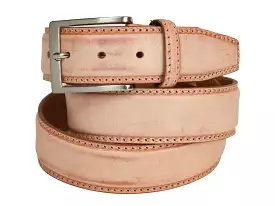 Limited Edition Calf Skin Patina Belt Peach