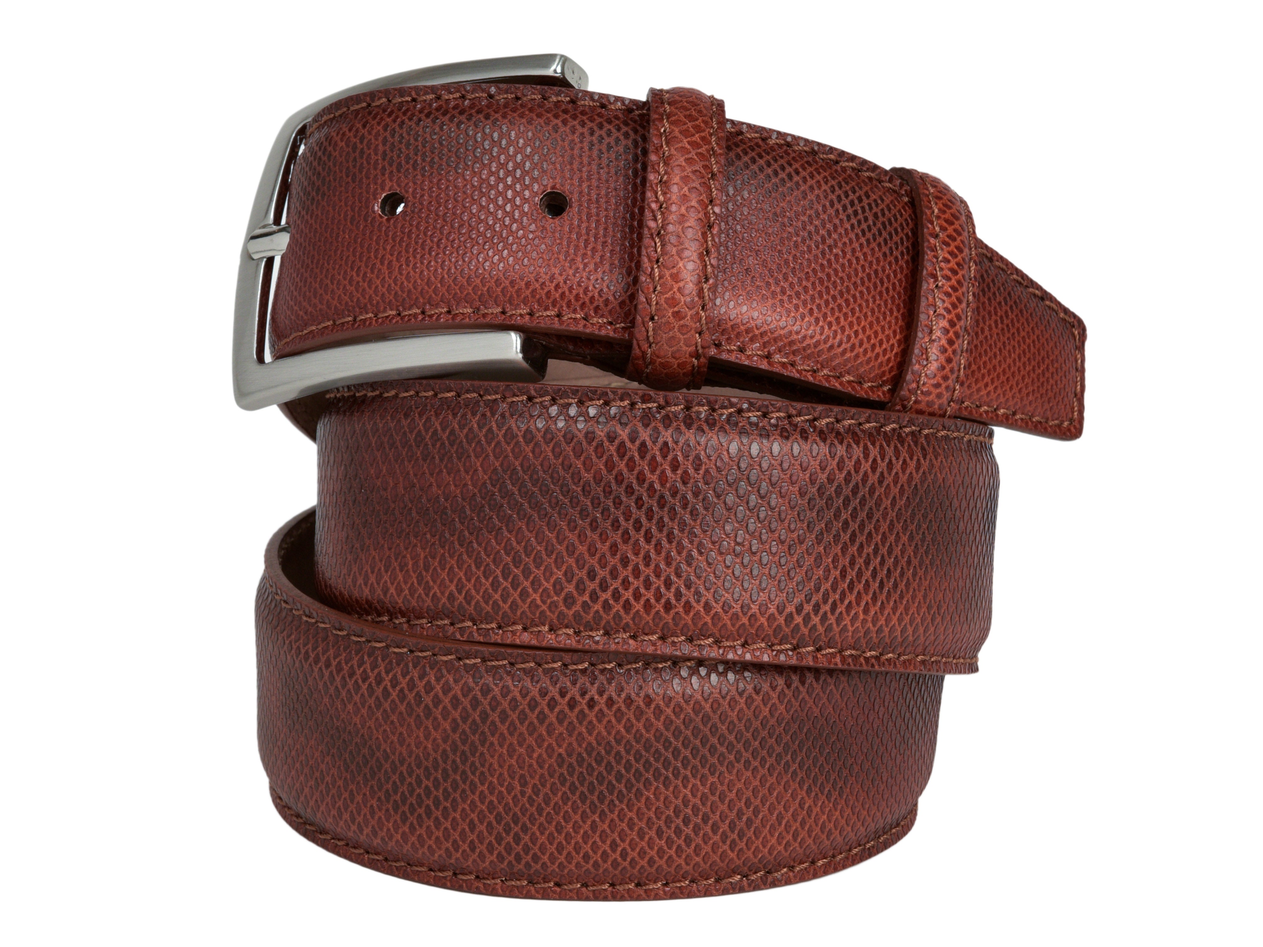 Limited Edition Python Skin Belt Cognac