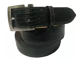 Lizard Skin Belt Dark Green Classic