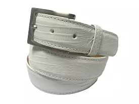 Lizard Skin Belt White Classic