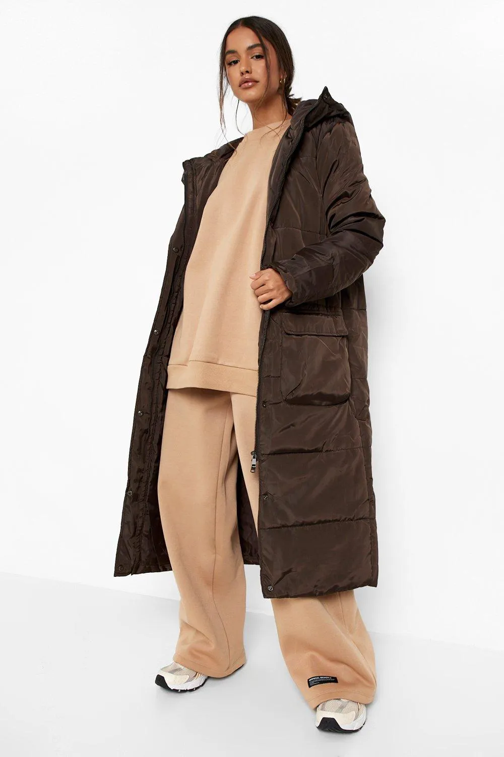 Longline Duvet Puffer Jacket