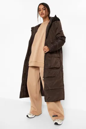 Longline Duvet Puffer Jacket