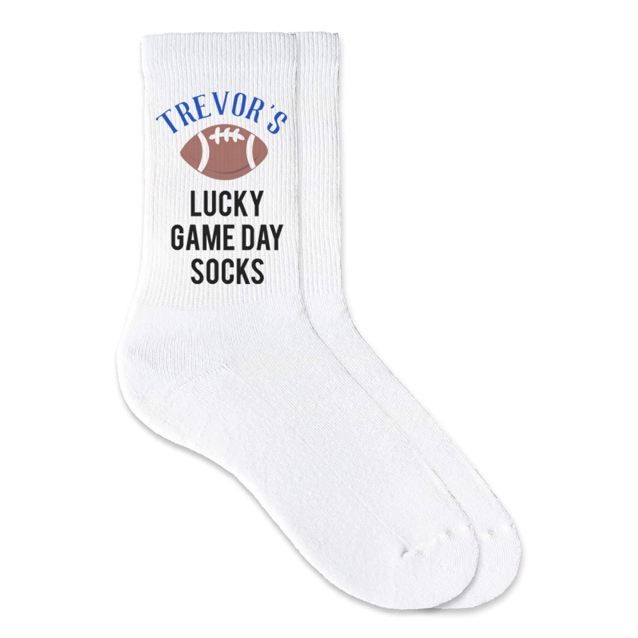 Lucky Game Day Socks - Personalized Football Fan Socks