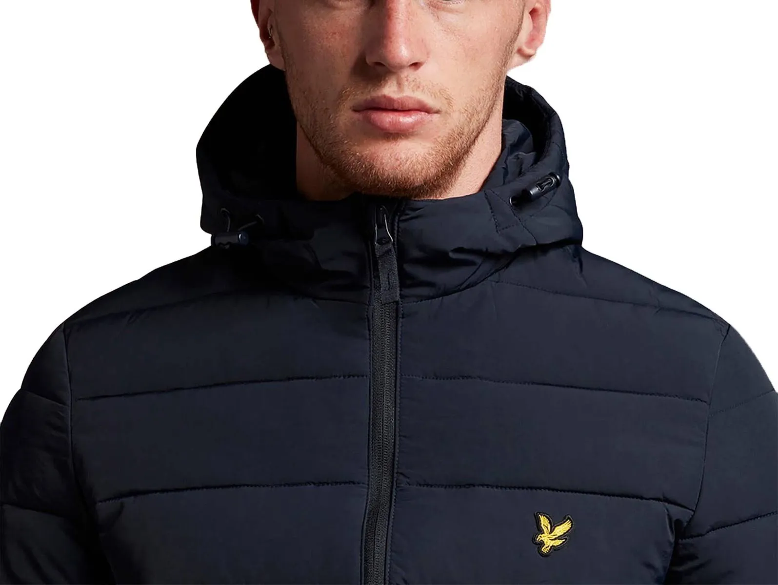 Lyle & Scott Hooded Puffer Jacket Dark Navy