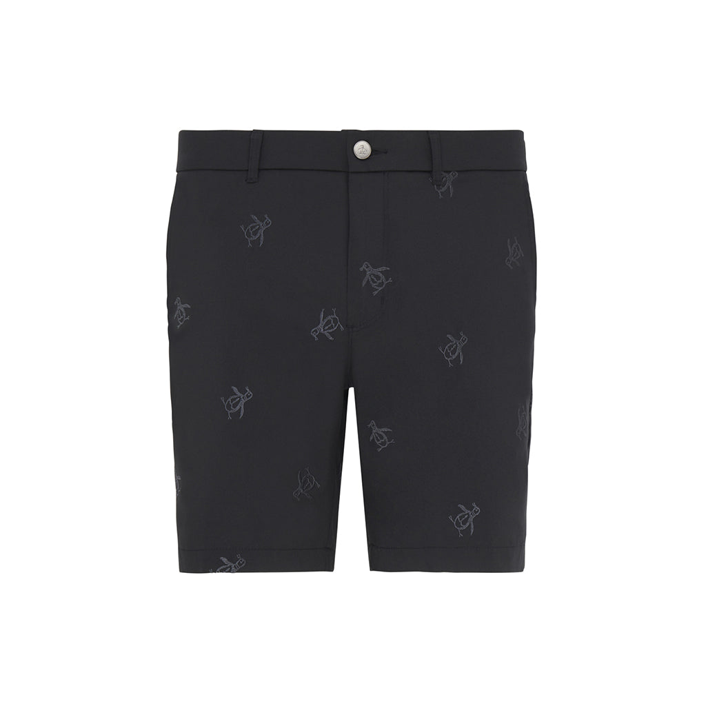 ORIGINAL PENGUIN SPACE DYED PETE EMBROIDERED SHORT CAVIAR