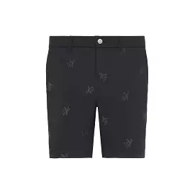 ORIGINAL PENGUIN SPACE DYED PETE EMBROIDERED SHORT CAVIAR