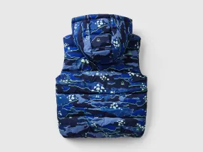 Padded camouflage vest - Multi-color | Benetton